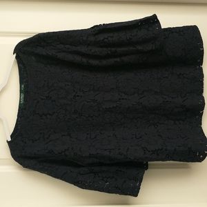 Lauren 2X Navy Blouse